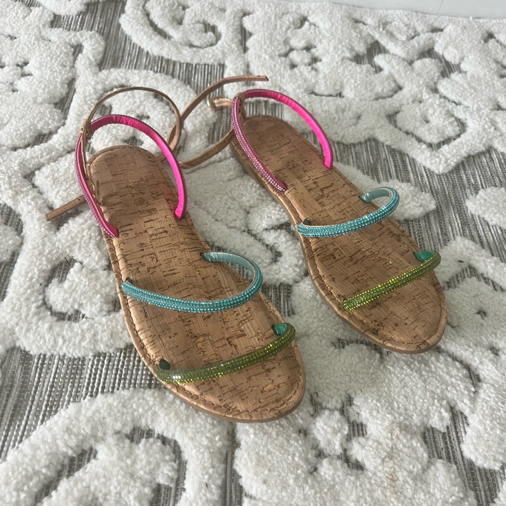 Colorful bamboo Sandals